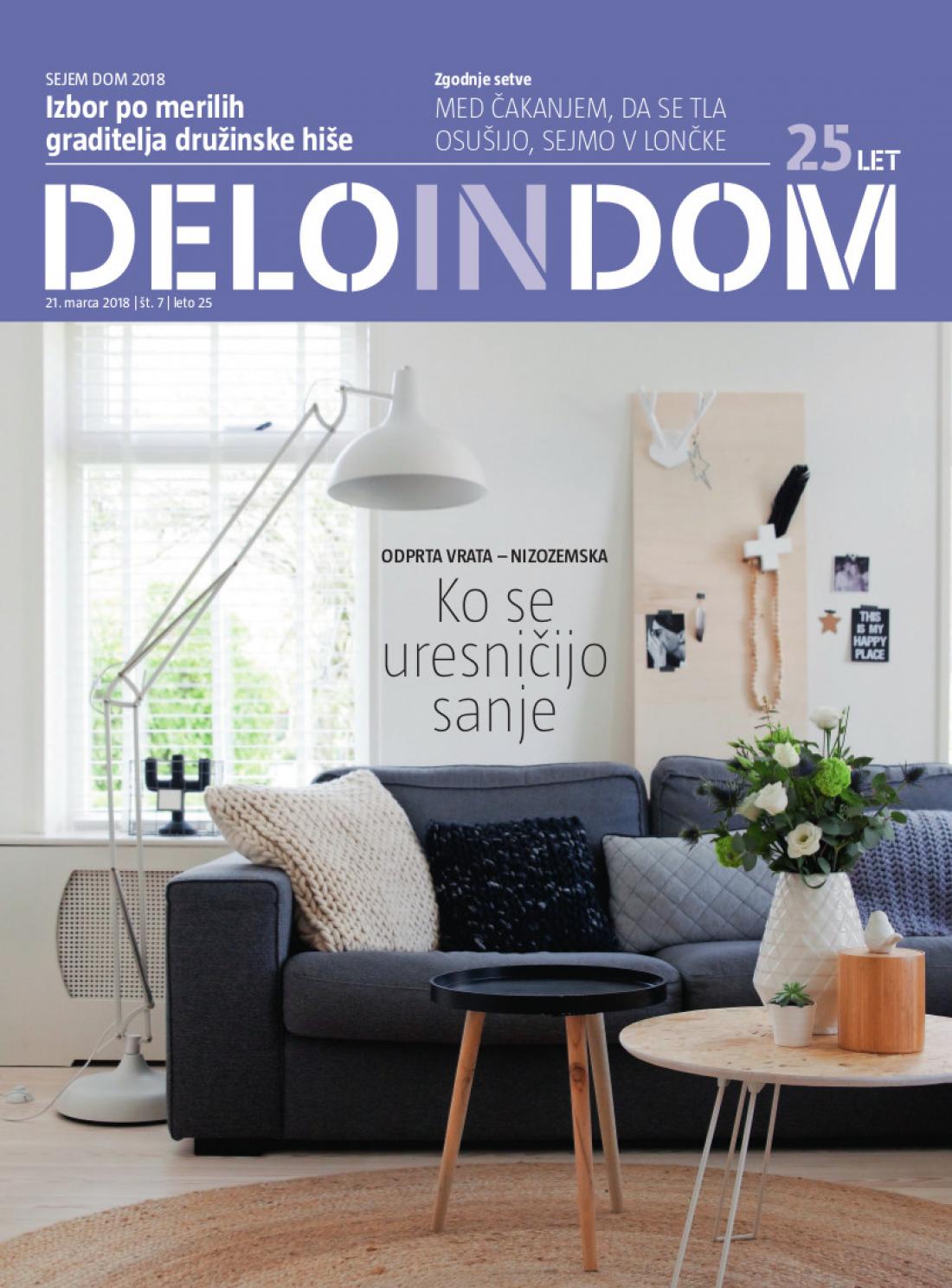 Naslednja številka priloge Deloindom bo Delu in Slovenskim novicam priložena 28. marca 2018.