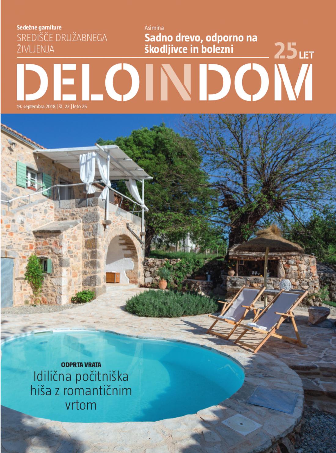 Naslednja številka priloge Deloindom bo Delu in Slovenskim novicam priložena 26. septembra 2018.