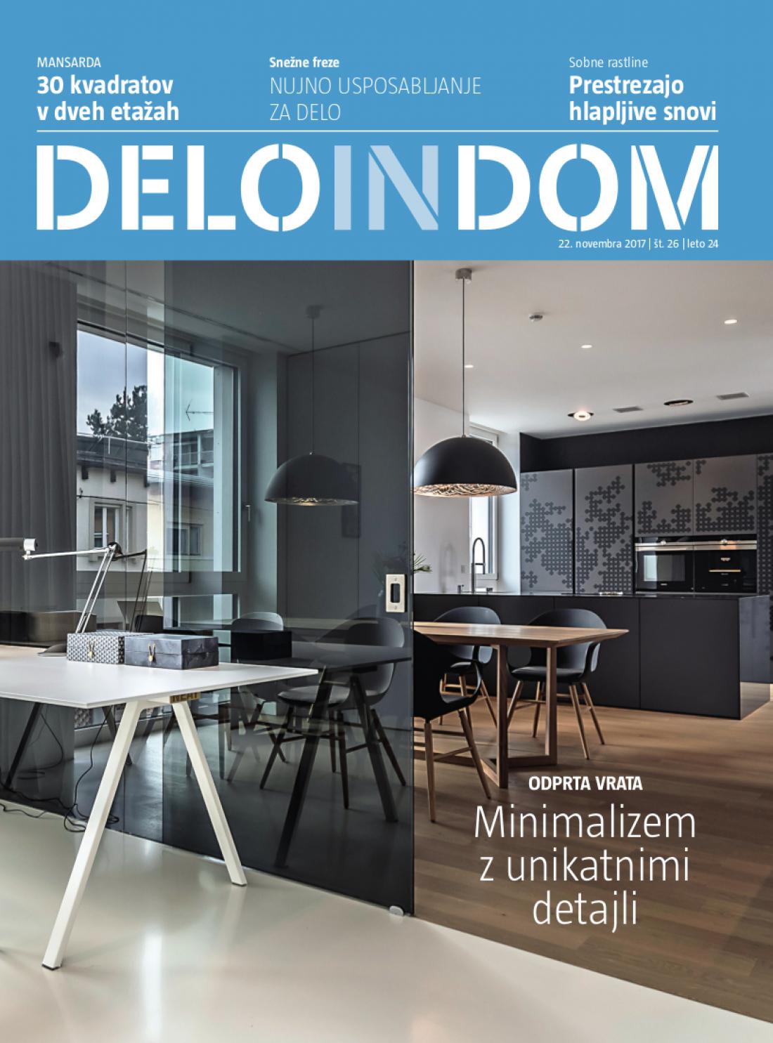 Naslednja številka priloge Deloindom bo Delu in Slovenskim novicam priložena 6. decembra 2017.