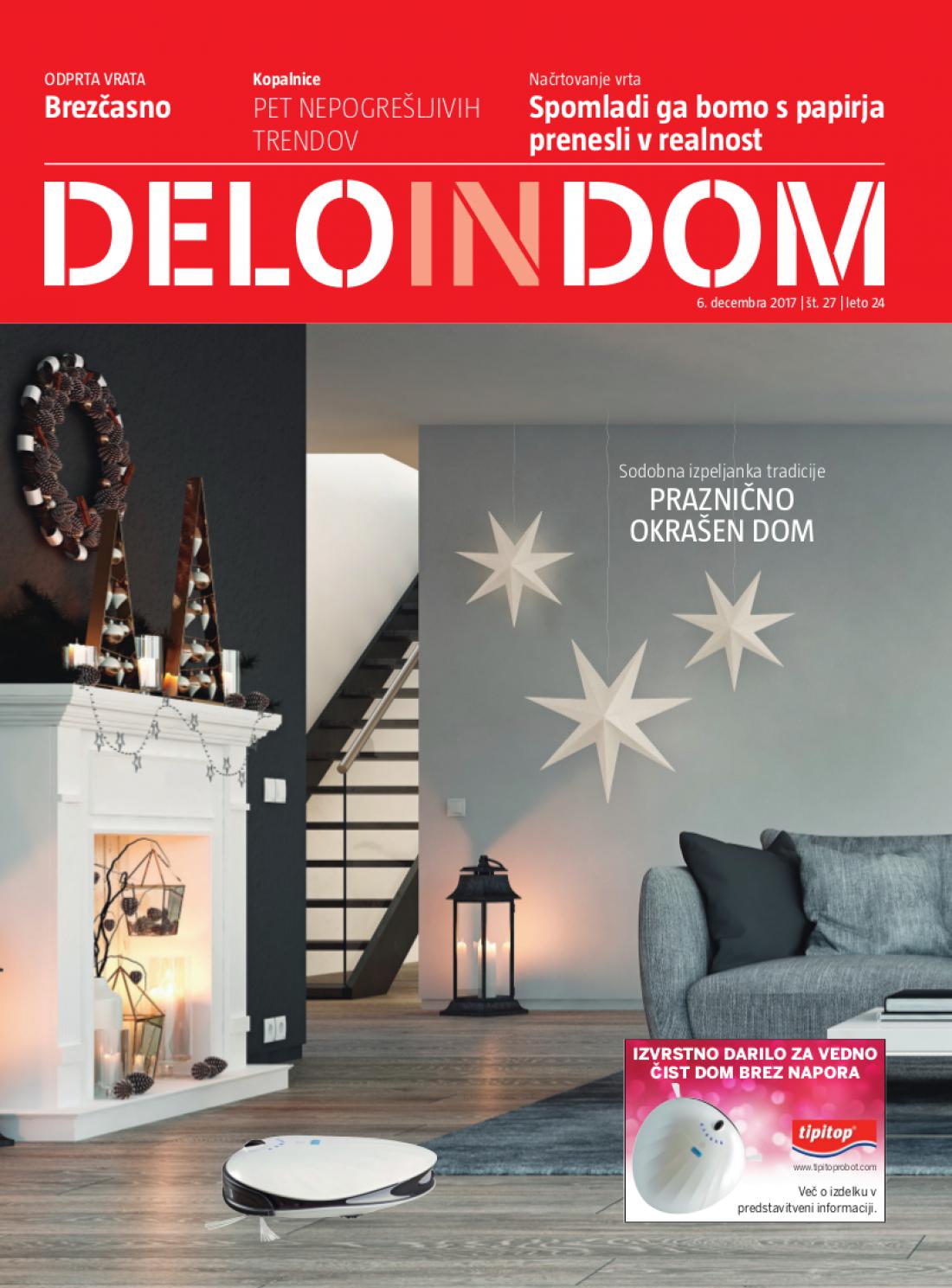 Naslednja številka priloge Deloindom bo Delu in Slovenskim novicam priložena 20. decembra 2017.