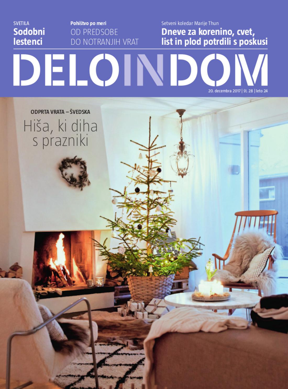 Naslednja številka priloge Deloindom bo Delu in Slovenskim novicam priložena 17. januarja 2018.