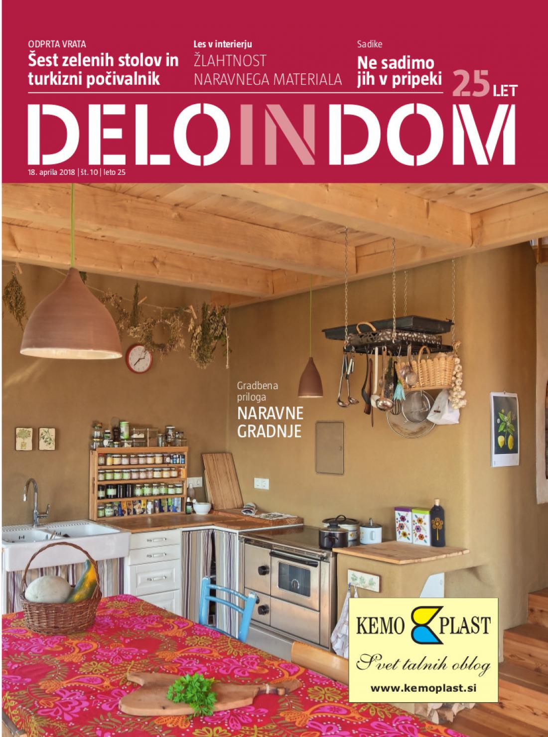 Naslednja številka priloge Deloindom bo Delu in Slovenskim novicam priložena 25. aprila 2018.