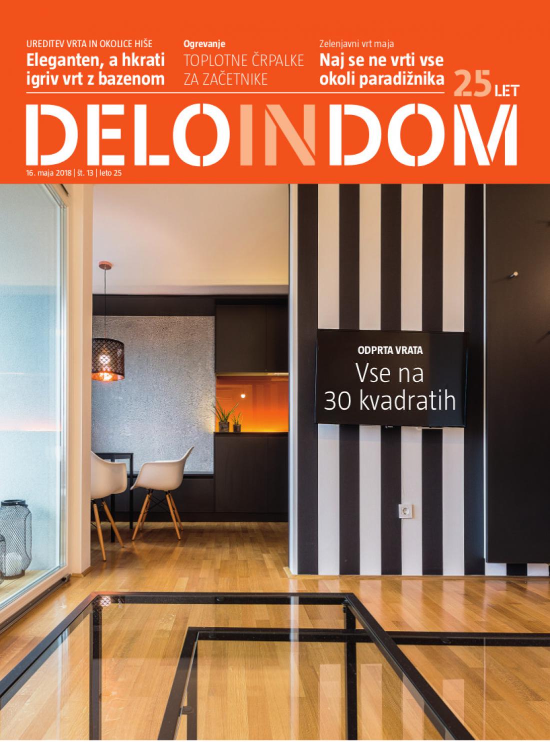 Naslednja številka priloge Deloindom bo Delu in Slovenskim novicam priložena 23. maja 2018.
