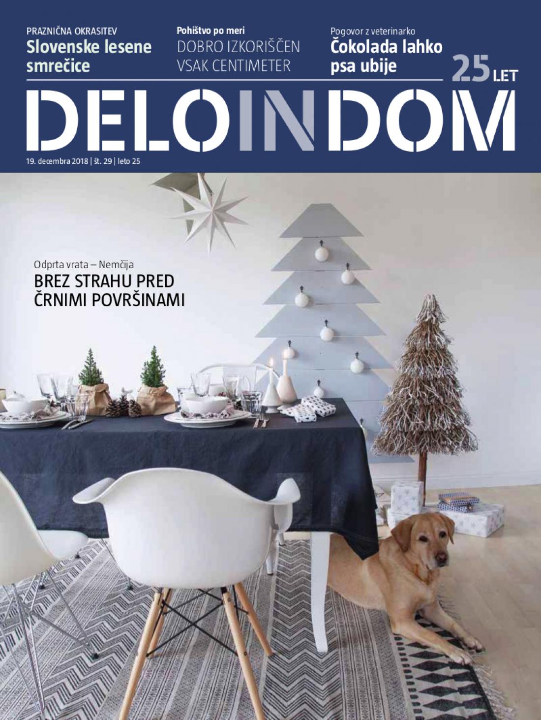 Naslednja številka priloge Deloindom bo Delu in Slovenskim novicam priložena 16. januarja 2019.