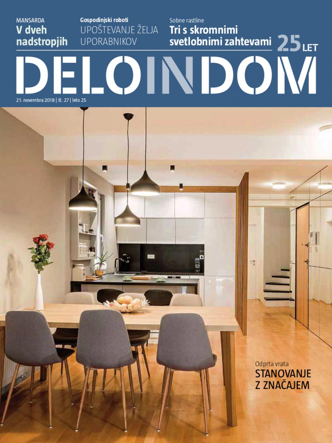 Naslednja številka priloge Deloindom bo Delu in Slovenskim novicam priložena 5. decembra 2018.