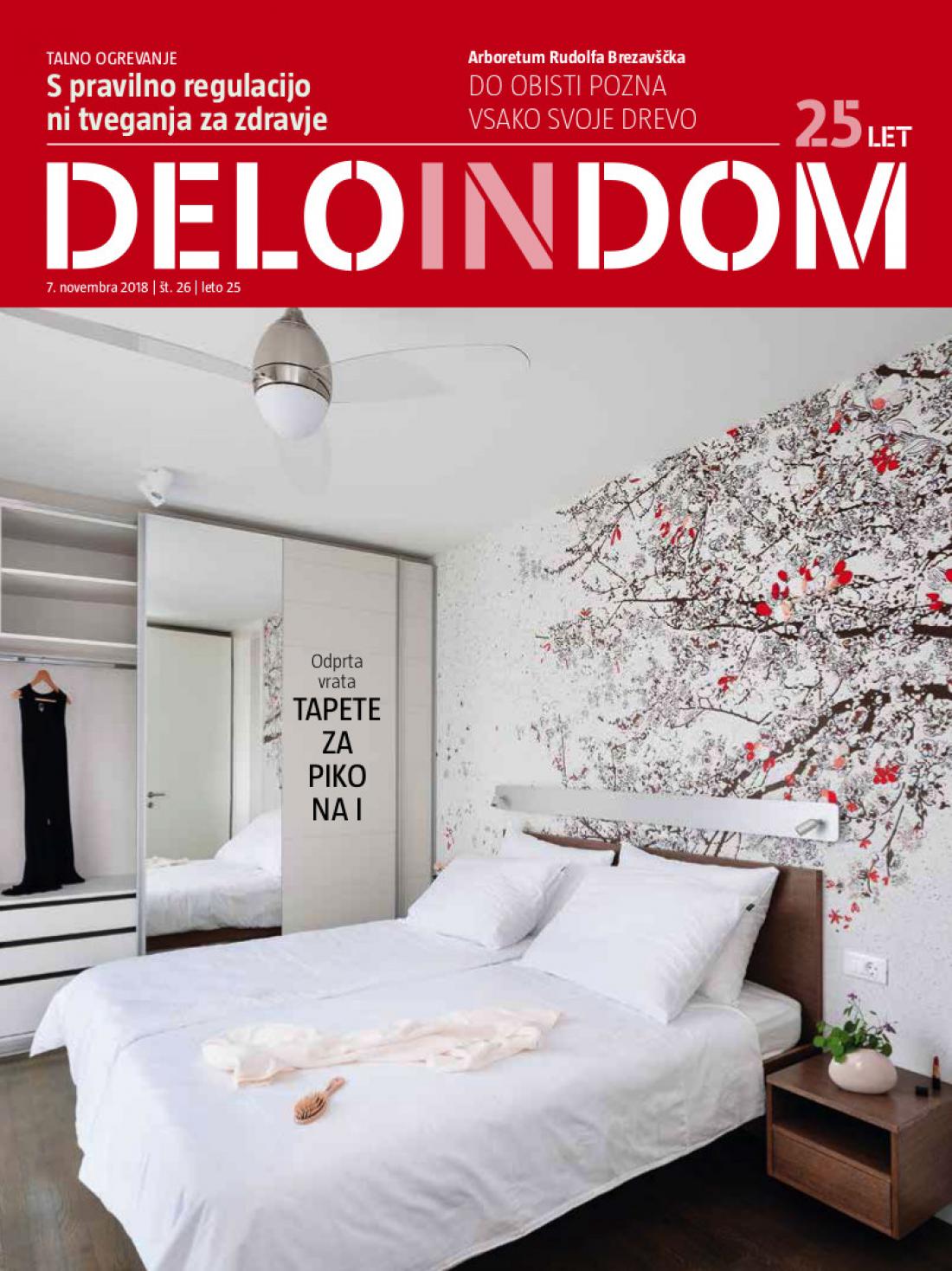 Naslednja številka priloge Deloindom bo Delu in Slovenskim novicam priložena 21. novembra 2018.