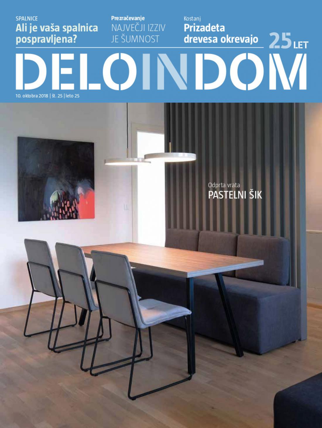 Naslednja številka priloge Deloindom bo Delu in Slovenskim novicam priložena 24. oktobra 2018.